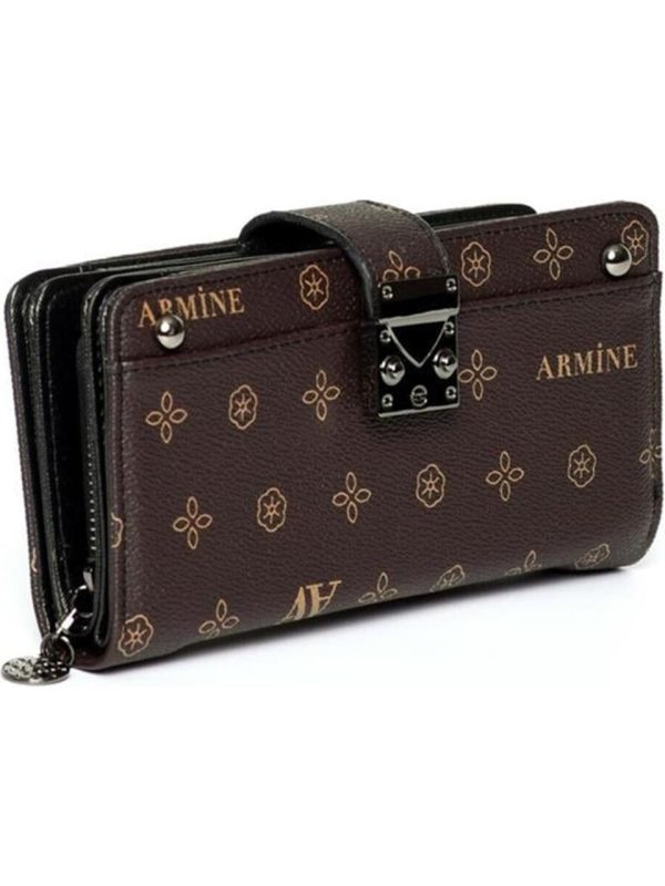 Armine C03 Kahve Baskılı